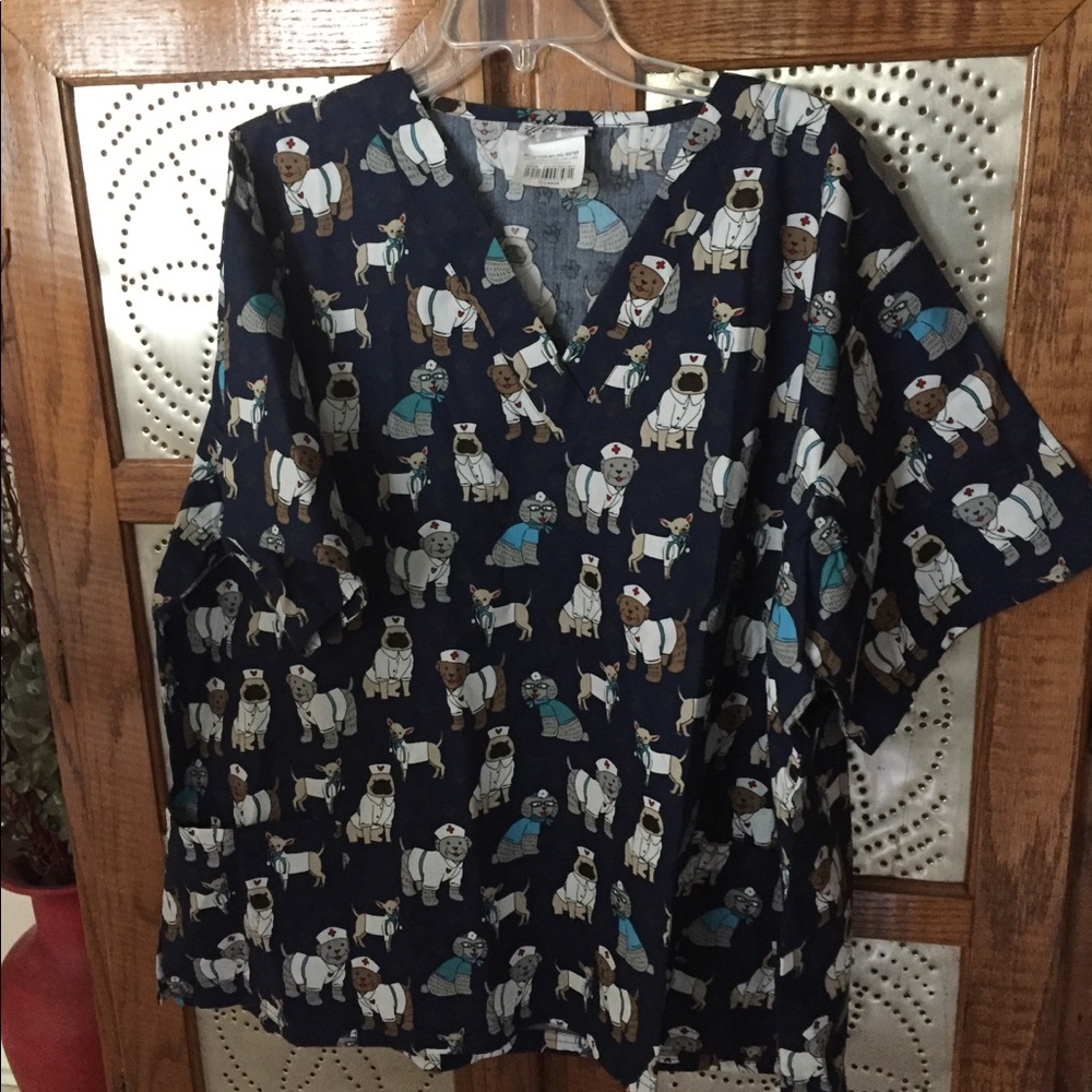 Brand new, never worn scrub top